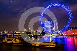 Londoneye by night