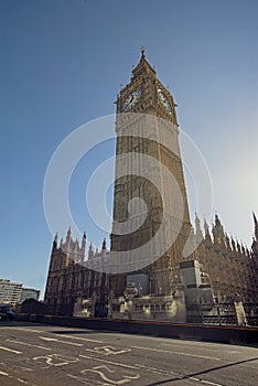 LondonWestminster and background the Big Ben,