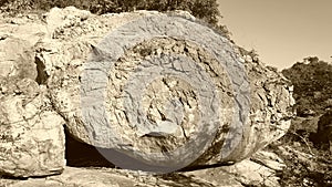 Lone boulder photo
