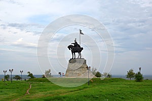 Lone horseman. The city of Elabuga. Tatarstan