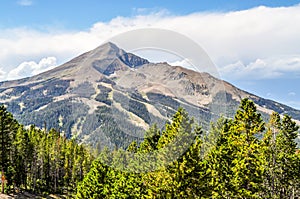 Lone Peak Mountain in the Big Sky Country of Montana photo