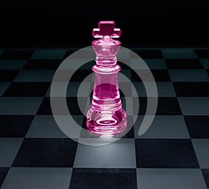 Lone Pink Chess Piece