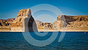 Lone Rock in Lake Powell