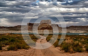 Lone Rock in Lake Powell