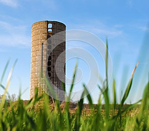 Lone Silo in the background