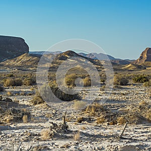 Loneliness and emptiness of the desert