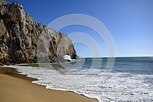 A lonely beach in the Algarve. V