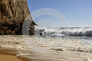 A lonely beach in the Algarve. VII