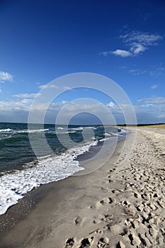 Lonely beach at the Baltic Sea in Germany