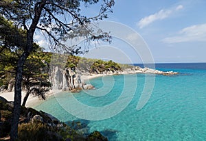 Lonely Beach in Mediterranean