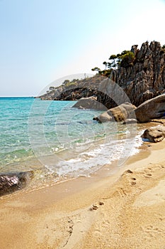 Lonely Beach in Mediterranean