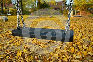 Lonely child swing