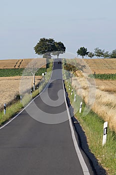 Lonely country road at summertime