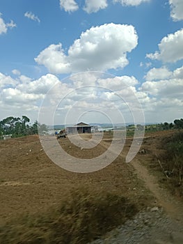 Lonely Cuban farm houses in the mainland