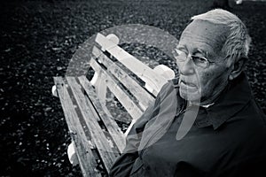 Lonely Elderly Man