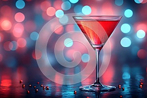 Solitary Red Cocktail photo