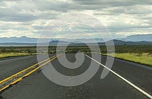 On a lonely highway in Texas