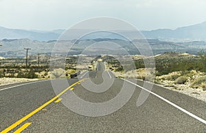 On a lonely highway in Texas