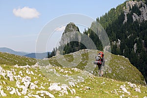 Lonely hiker