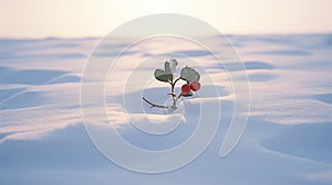 Lonely Holly: A Winter Scene Captured In Desertwave Style