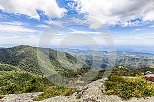 Lonely house in the Sierra Maestra mountains in Cuba