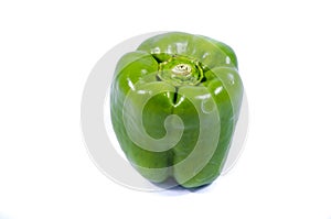 A lonely one bell pepper green