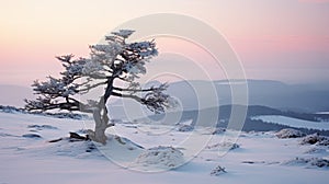 Lonely Pine A Sublime Wilderness Of Snowy Mountains