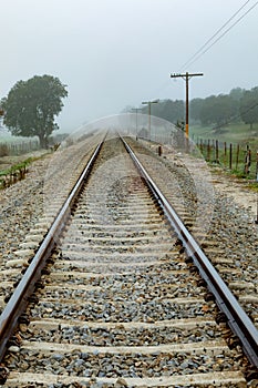 Lonely railroad track