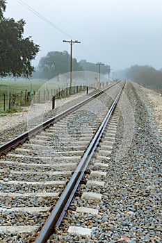 Lonely railroad track