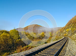 Lonely railway track