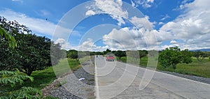 Lonely Road in Digos City, Davao del Sur in the Philippines photo