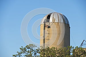 Lonely Silo Opening at Sunset