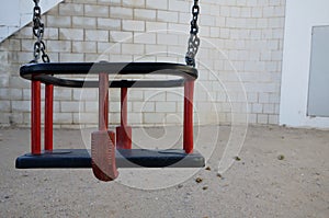 Lonely swing photo