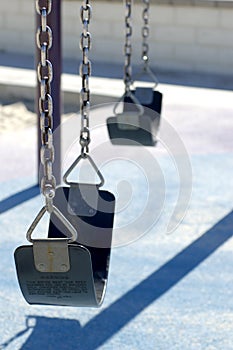 Lonely swings photo