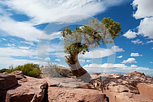 Lonely tree in Canyonlands, Utah