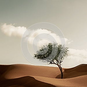 Tree in dubai desert