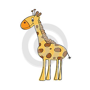 Lonely vector giraffe
