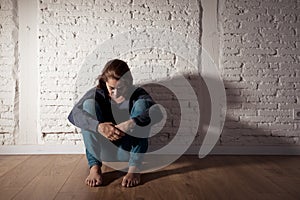 Lonely woman suffering from depression