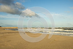 Lonesome beach of the Baltic Sea