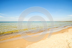 Lonesome beach of the Baltic Sea