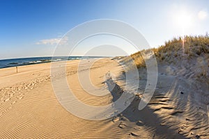 Lonesome beach of the Baltic Sea