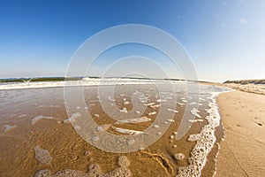 Lonesome beach of the Baltic Sea