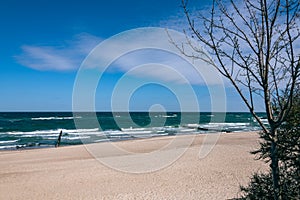 Lonesome Beach At The Baltic Sea