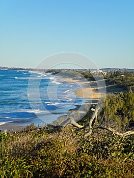 a lonesome beach at summer