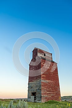 Long abandoned grain elevator