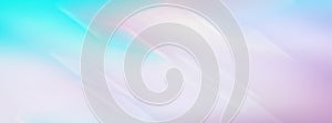 Long banner. Abstract light pink blue background with blurred lines. Copy space, gradient.