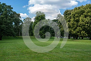 Long barrow by Great Circle Mound exterior Newark Earthworks Ohio