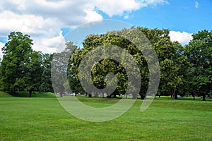 Long barrow by Great Circle Mound Newark Earthworks Ohio