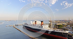 LONG BEACH, CA - AUGUST 1, 2017: RMS Queen Mary is the ocean lin