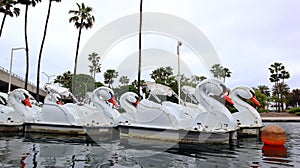 Long Beach, California:Â Rainbow Lagoon Park located north of Shoreline Drive and Linden Avenue